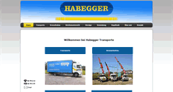 Desktop Screenshot of habegger-transporte.ch
